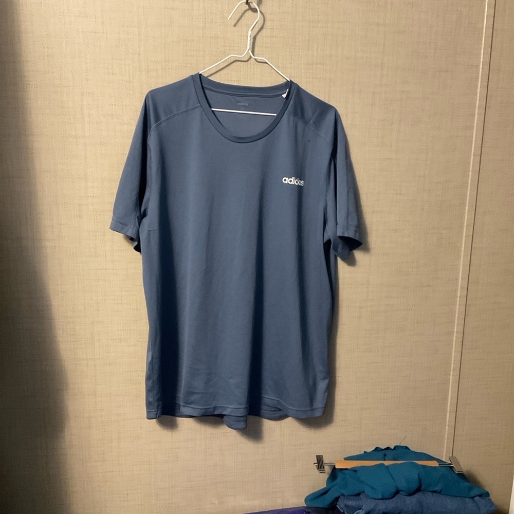 Adidas Men's Blue Short Sleeve Tee